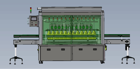 Εξατομικεύσιμη αυτοματοποιημένη μηχανή πλήρωσης μπουκαλιών για την παροχή ηλεκτρικού ρεύματος κρέμας AC220V