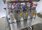4 ημι αυτόματη μηχανή πλήρωσης μπουκαλιών κεφαλιών SS304 για το λοσιόν αυτοκινήτων πετρελαίου λιπαντικού ελαίου